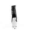 Pleaser - ADORE1018LG Bottes de plateforme, Pole dance chaussures - Noir/Couleur argent Product image